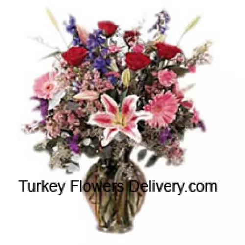 Raznovrsni cvjetovi u vazi