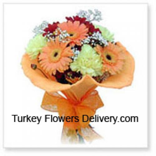 12 Assorted Cute Gerberas