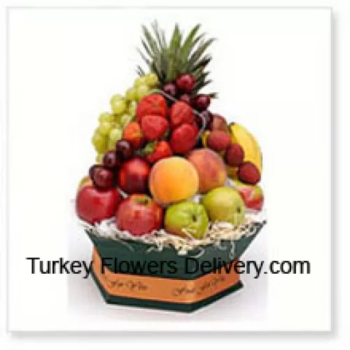 5 кг (11 фунтов) ассорти свежих фруктов в корзине