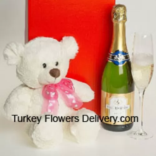 Esta exclusiva cesta de vino viene con Pierre Legendre Brut Sparkling (Francia) acompañado de un tierno oso de peluche blanco de 8 pulgadas. (El contenido de la cesta, incluido el vino, puede variar según la temporada y la ubicación de entrega. En caso de indisponibilidad de cierto producto, lo sustituiremos por un producto de igual o mayor valor)